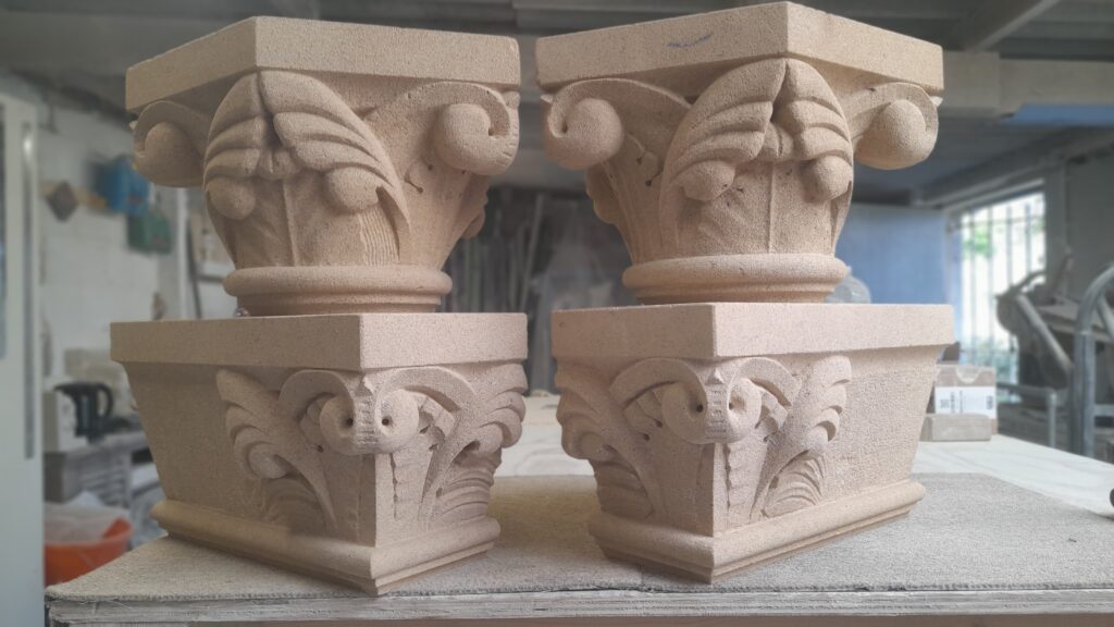 Architectural stone feature for Farnham home